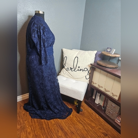 NWT Kiyonna blue lace dress size 3X - Picture 6 of 8